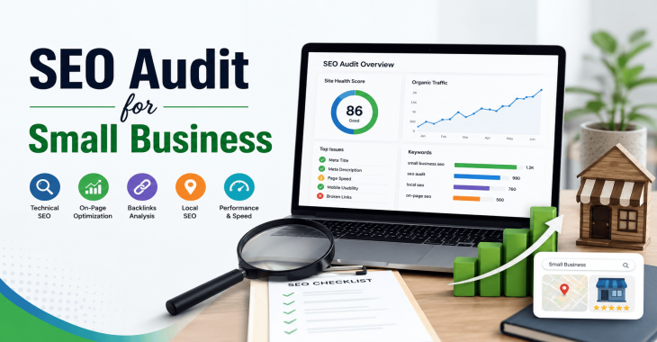 SEO audit for small business checklist and website performance analysis