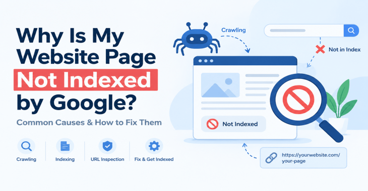 Why is my website page not indexed by Google